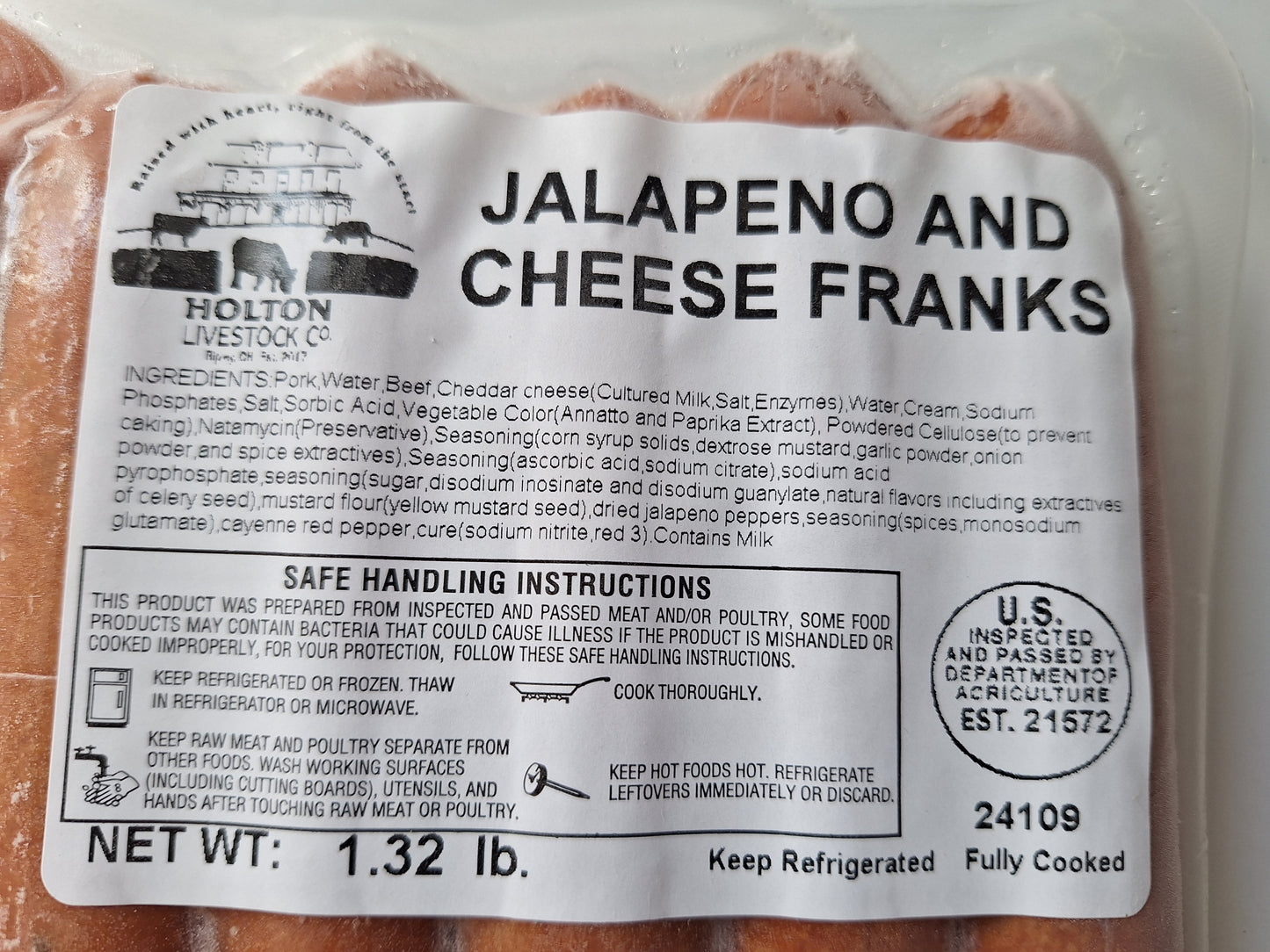 Jalapeno and Cheese Franks